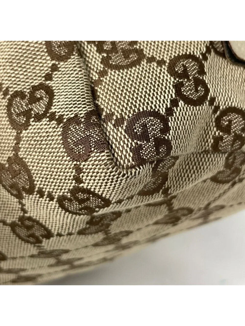 Gucci Handbag GG Pattern Canvas Beige White - Picture 3 of 7
